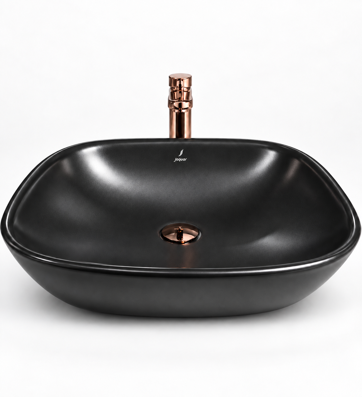 Jaquar Matte Black Countertop Ceramic Wash Basin