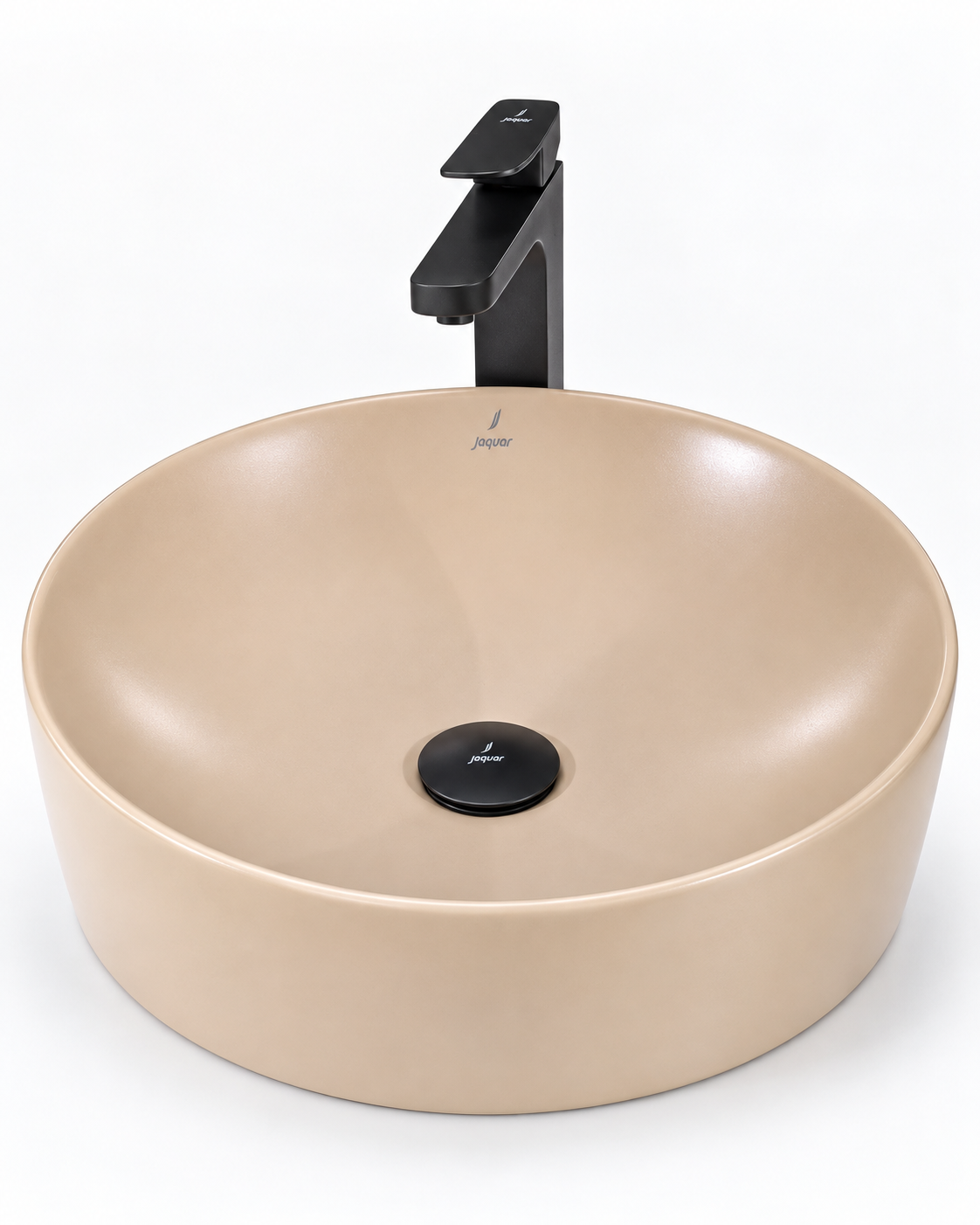 Jaquar Round Matte Beige Countertop Wash Basin